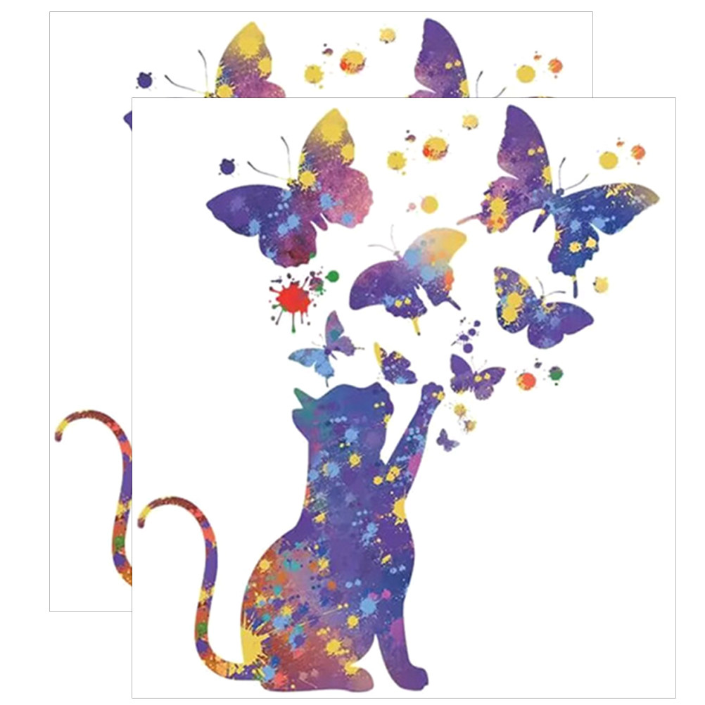 Wall Decal Nursery - 2 Lembar Dekorasi Rumah Kupu-kupu untuk