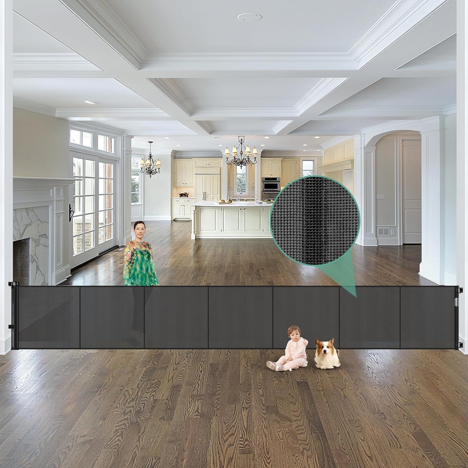Baby Gate Extra Wide - Gerbang Bayi Retraktil Lebar Ekstra 37