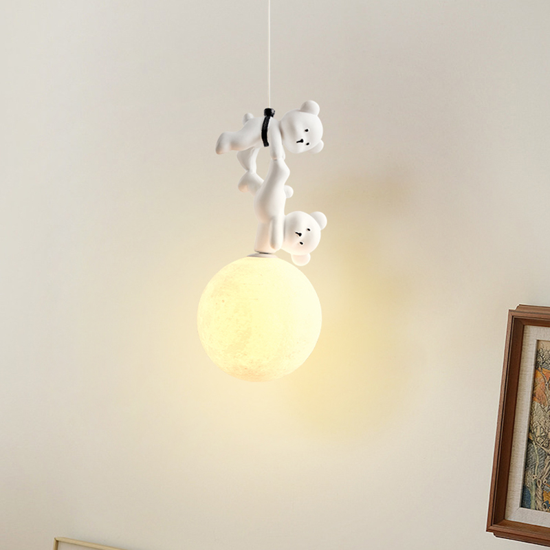 Baby Nursery Light Fixture - Lampu gantung beruang kartun untuk bayi