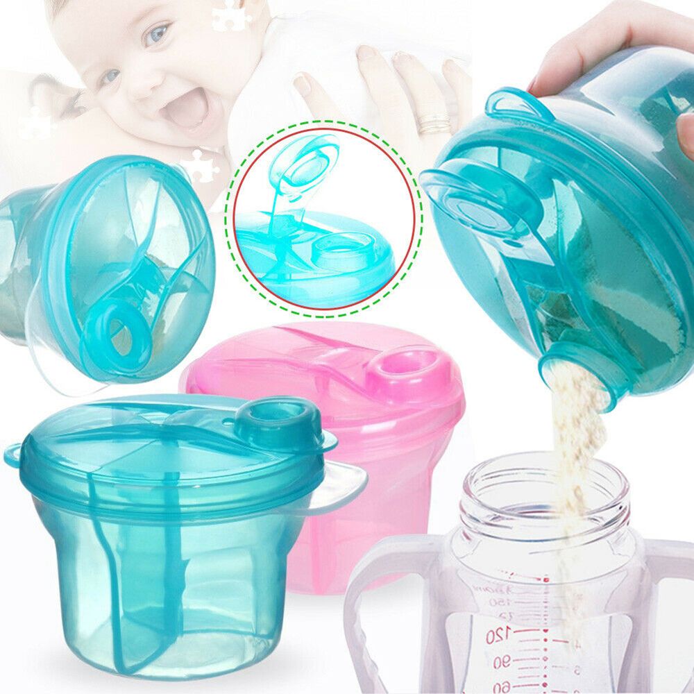 Baby Nursery Things - Dispenser susu bubuk bayi, 3 dosis