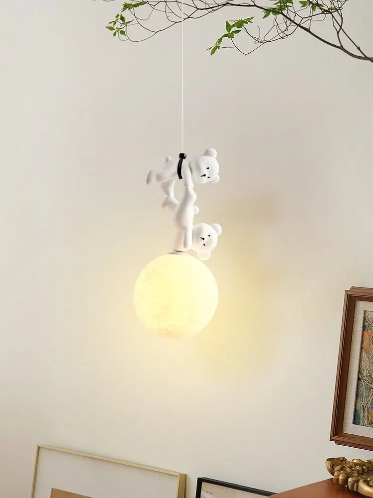 Baby Nursery Light Fixture - Lampu Gantung Beruang Kartun untuk Kamar