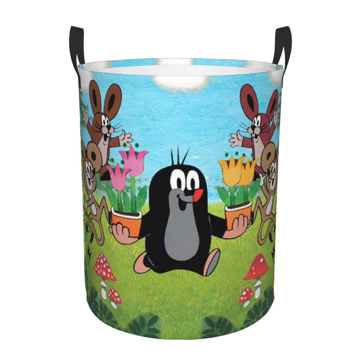 Baby Nursery Things - Happy Mole keranjang cucian dapat dilipat,