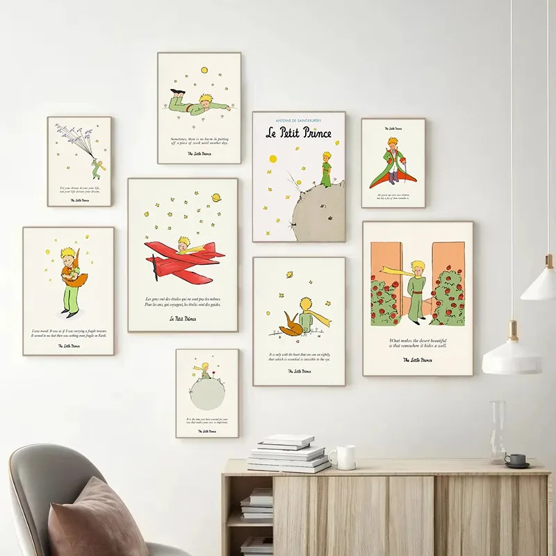 Baby Nursery Quotes Wall Art - Cetakan Seni Buku Cerita Fantasi Kutipan