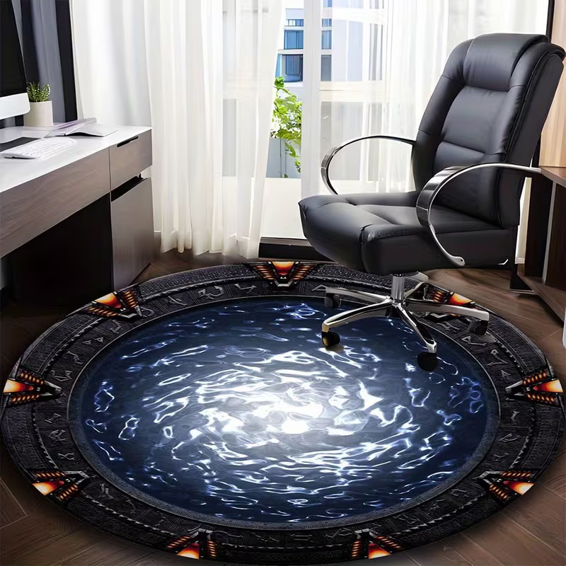 Soft Rug Nursery - Karpet Bulat Terinspirasi Galaksi, Alas Lantai