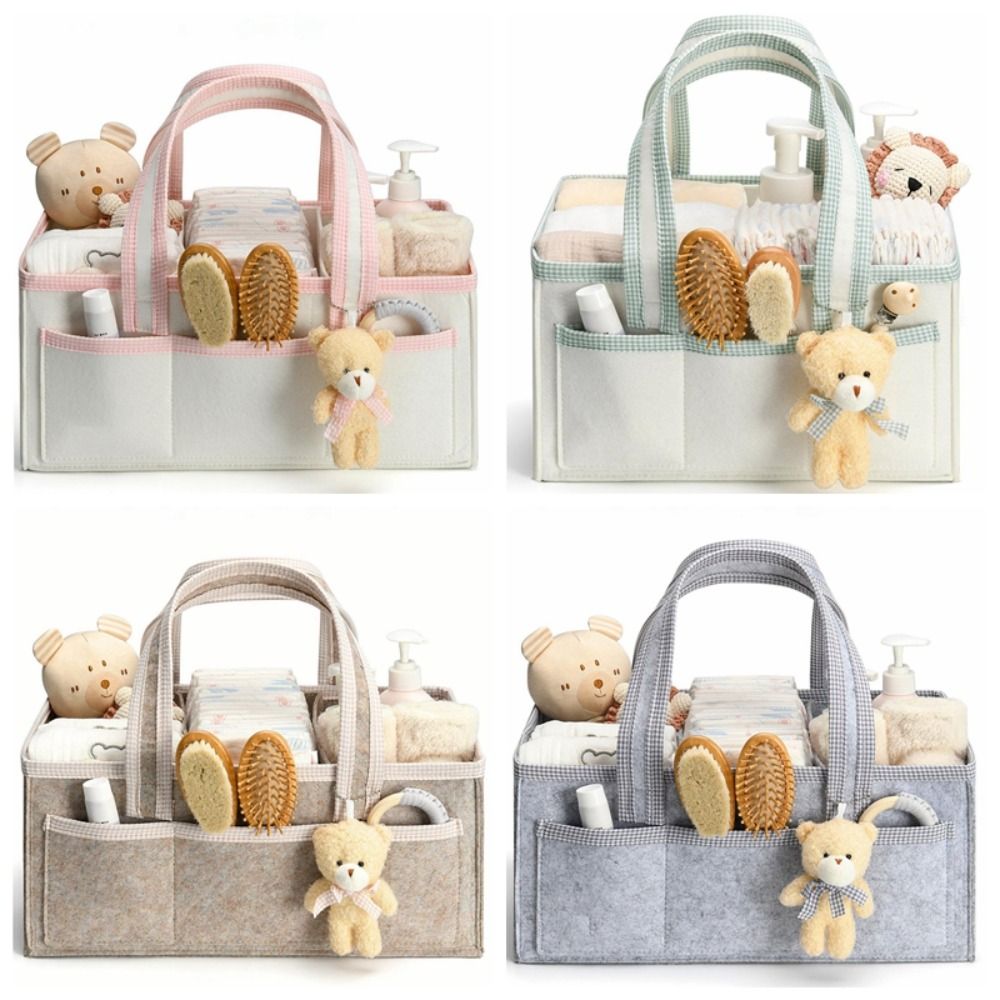 Baby Nursery Essentials - Keranjang Penyimpanan Perlengkapan Bayi Kapasitas Besar,