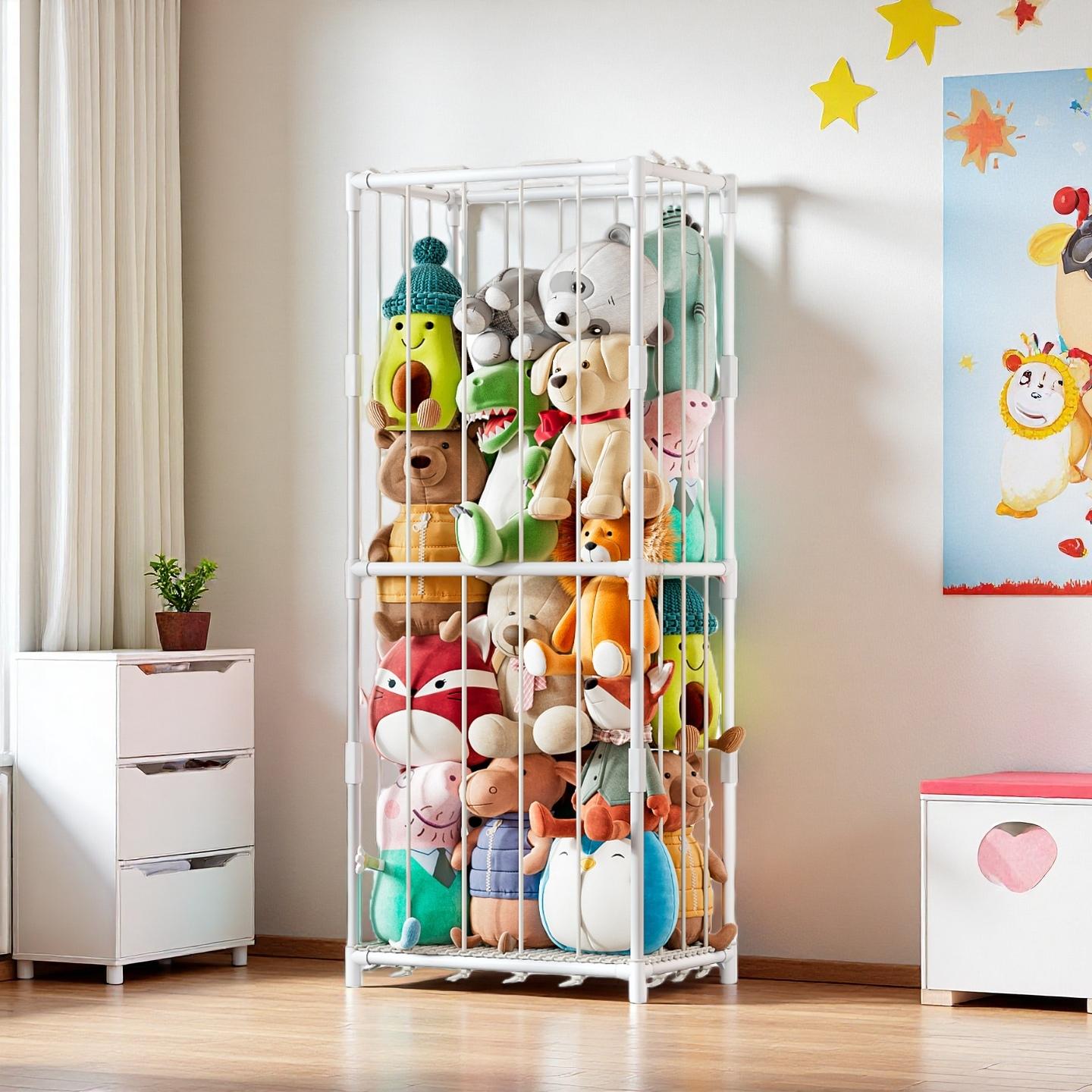 Baby Nursery Kids - Organizer Penyimpanan Boneka Vertikal Bertema Kebun