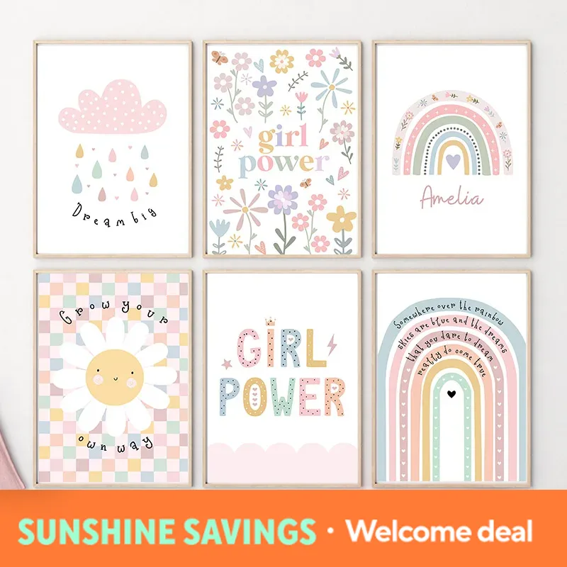 Baby Nursery Pictures - Lukisan Kanvas Seni Dinding Kamar Anak