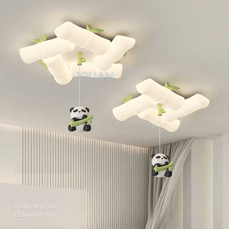 Baby Nursery Light Fixture - Lampu langit-langit Panda Cina, tempat lilin