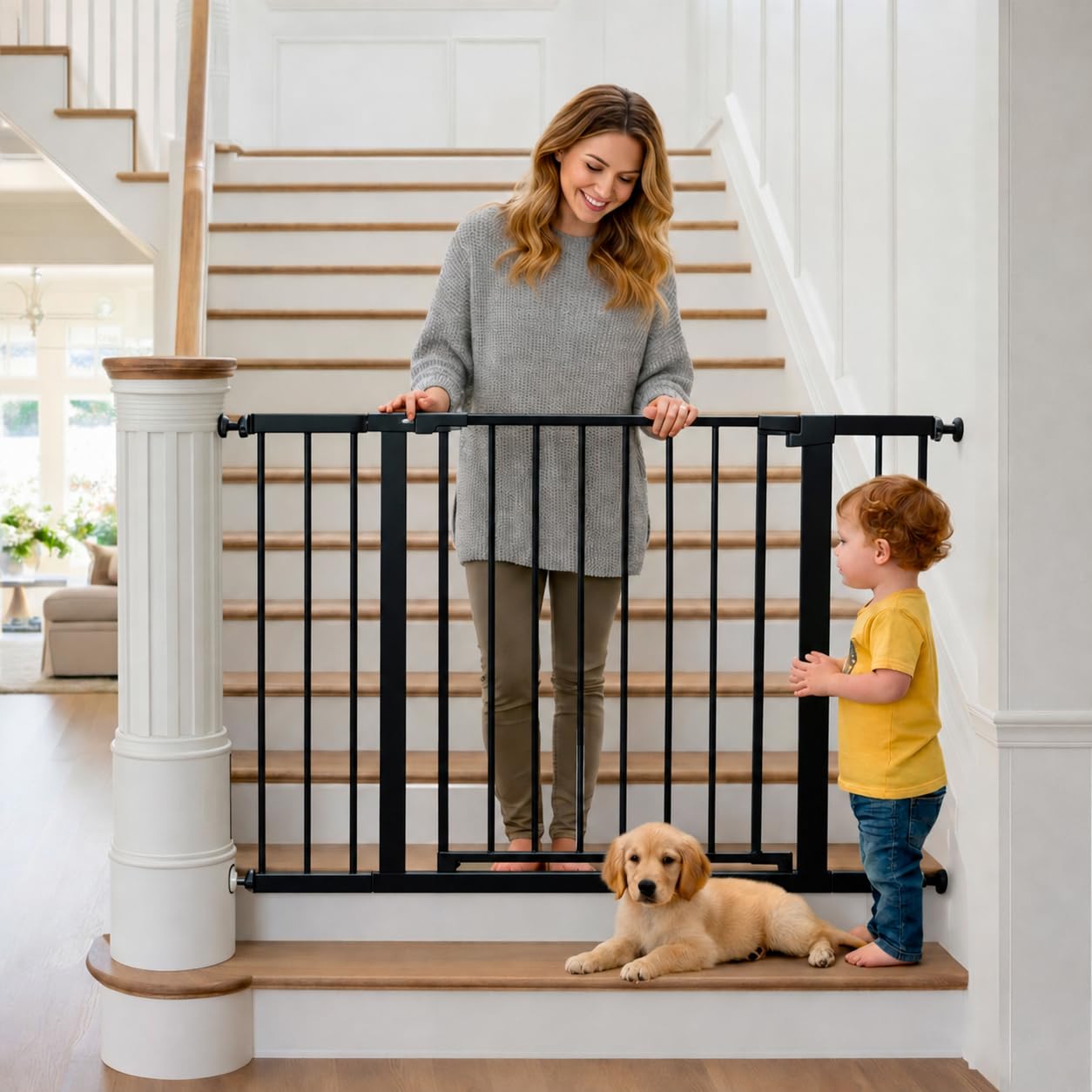 Baby Gate Extra Wide - Pagar Bayi untuk Tangga yang Dipasang