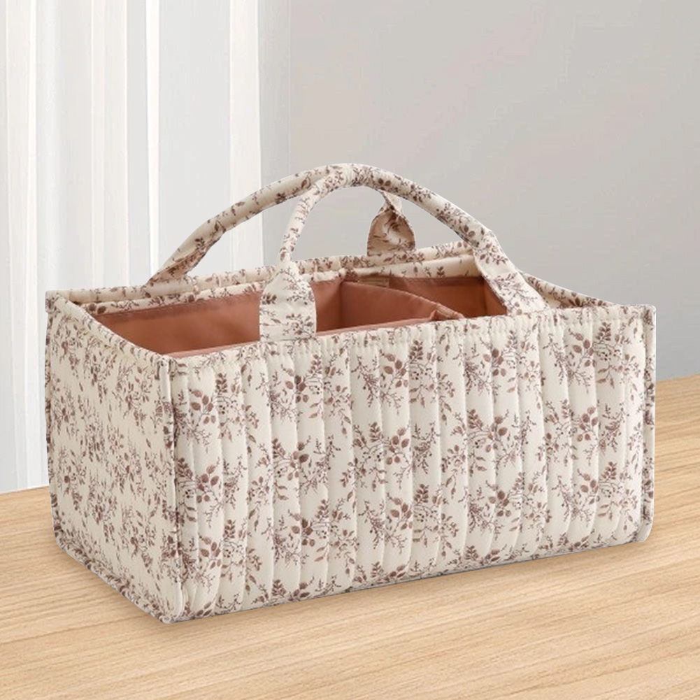 Baby Nursery Essentials - Organizer Popok Bayi Bermotif Bunga dengan