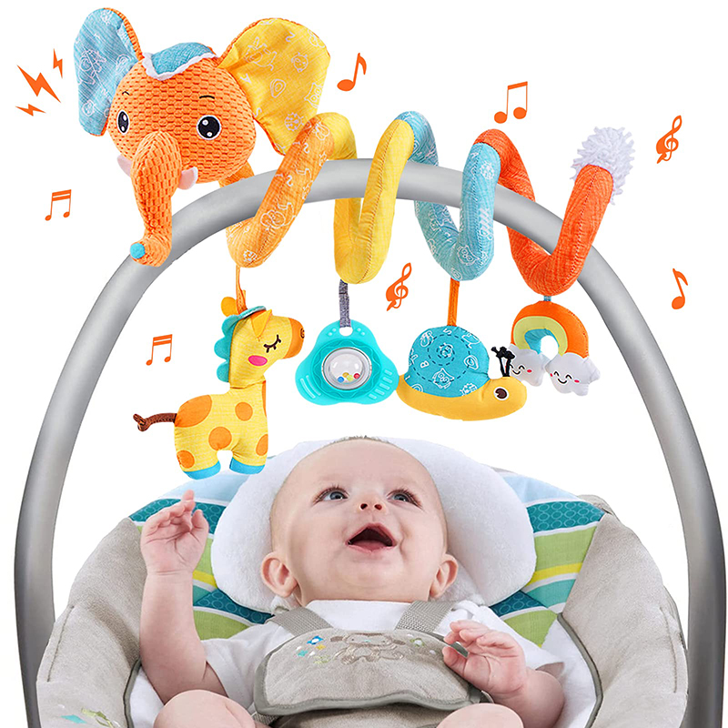 Baby Nursery Mobile - Mainan kursi mobil gajah warna untuk