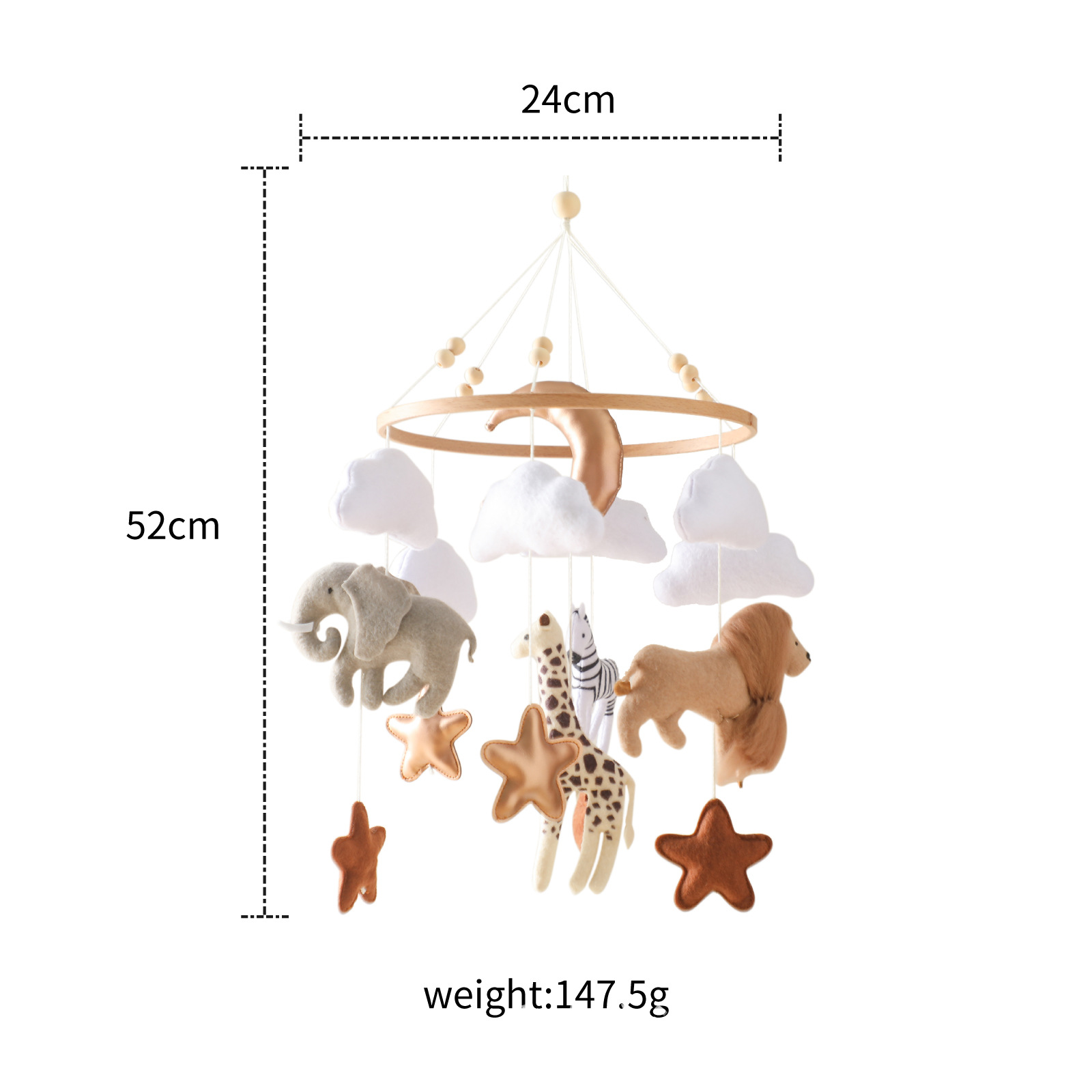 Baby Nursery Mobile - Diskon Besar Mainan Gantung Lonceng Tempat