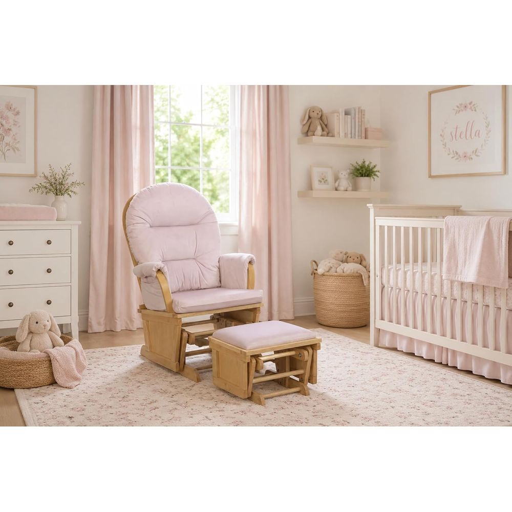 Baby Nursery Nurse - Kursi Goyang Madison Nursery dengan Ottoman,