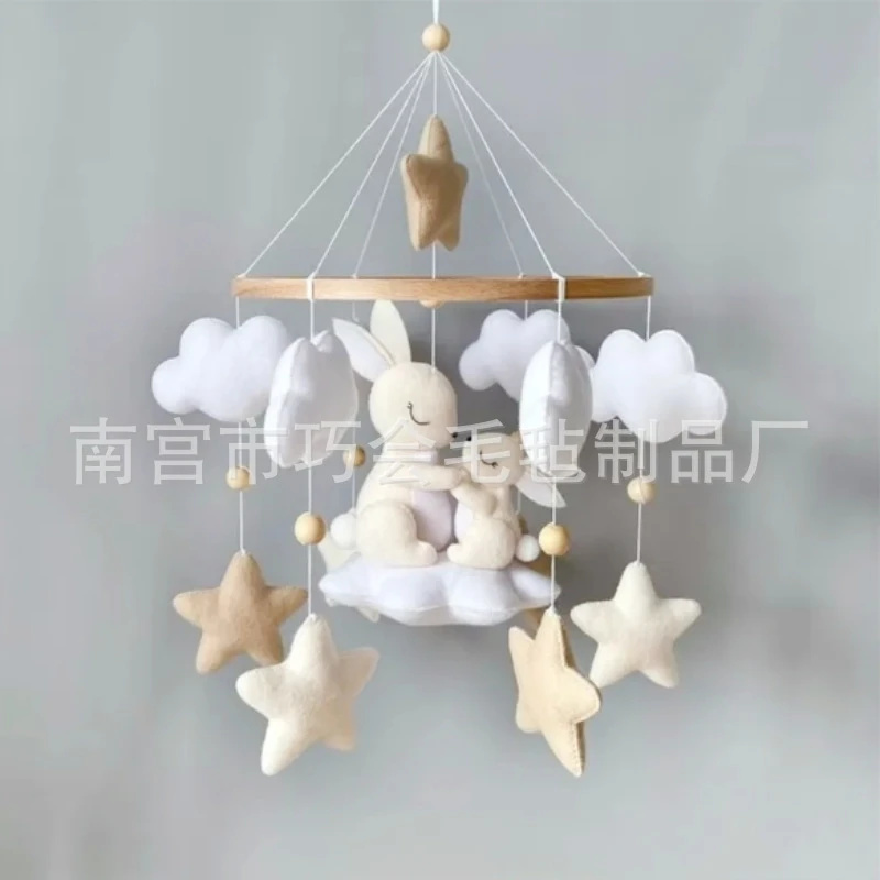 Mobile Bayi Kelinci Felt Lembu - Baby Nursery Mobile ulasan dan harga