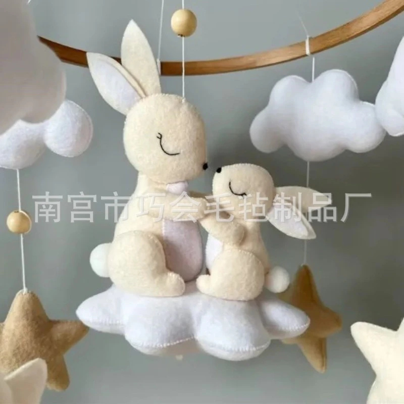 Mobile Bayi Kelinci Felt Lembu - Baby Nursery Mobile ulasan dan harga