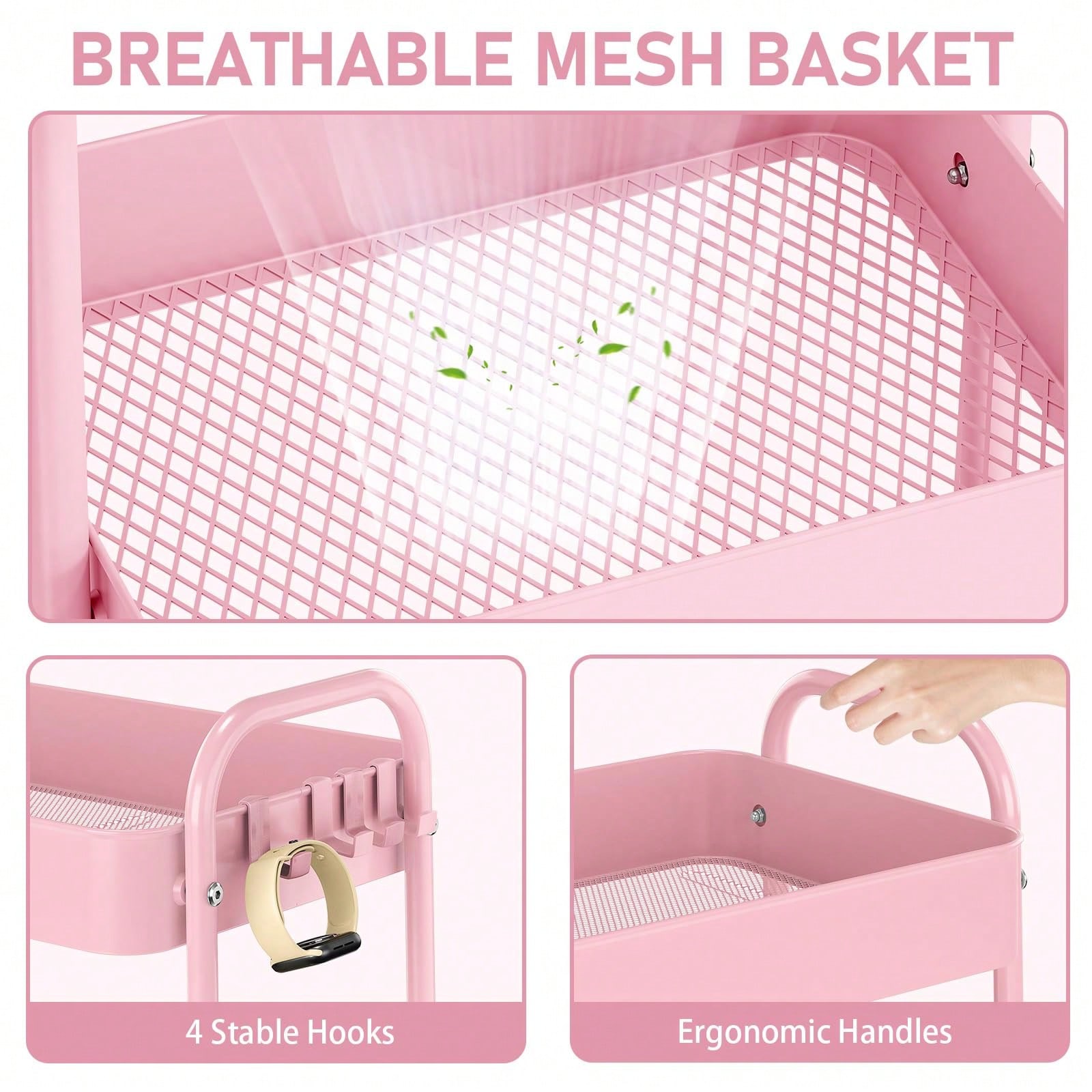 Troli Logam 3 Tingkat Beroda W - Baby Nursery Essentials ulasan dan harga