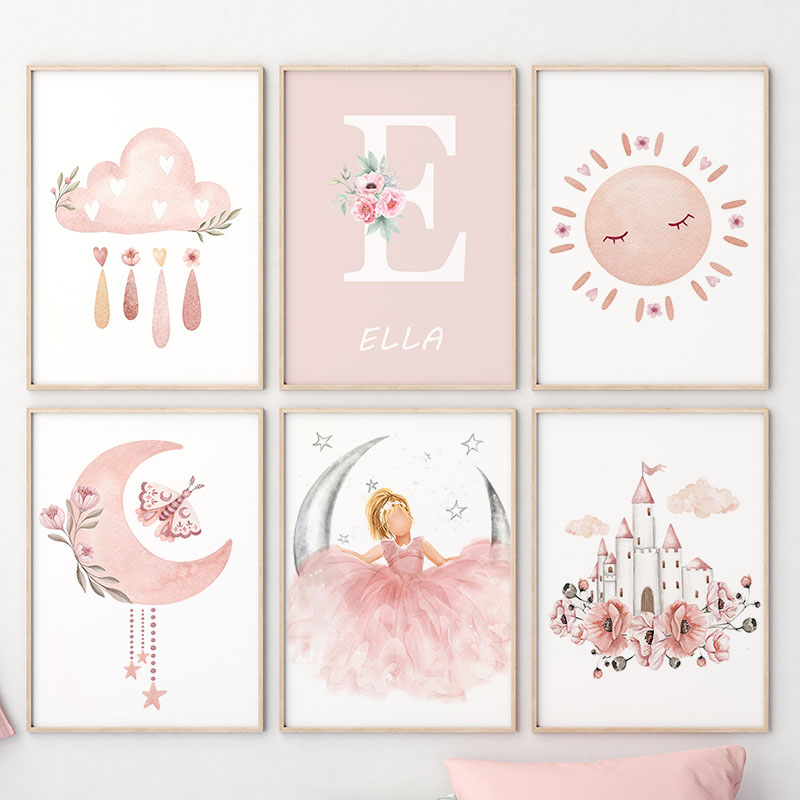 Lukisan Kanvas Pembibitan Seni - Animals Baby Nursery ulasan dan harga