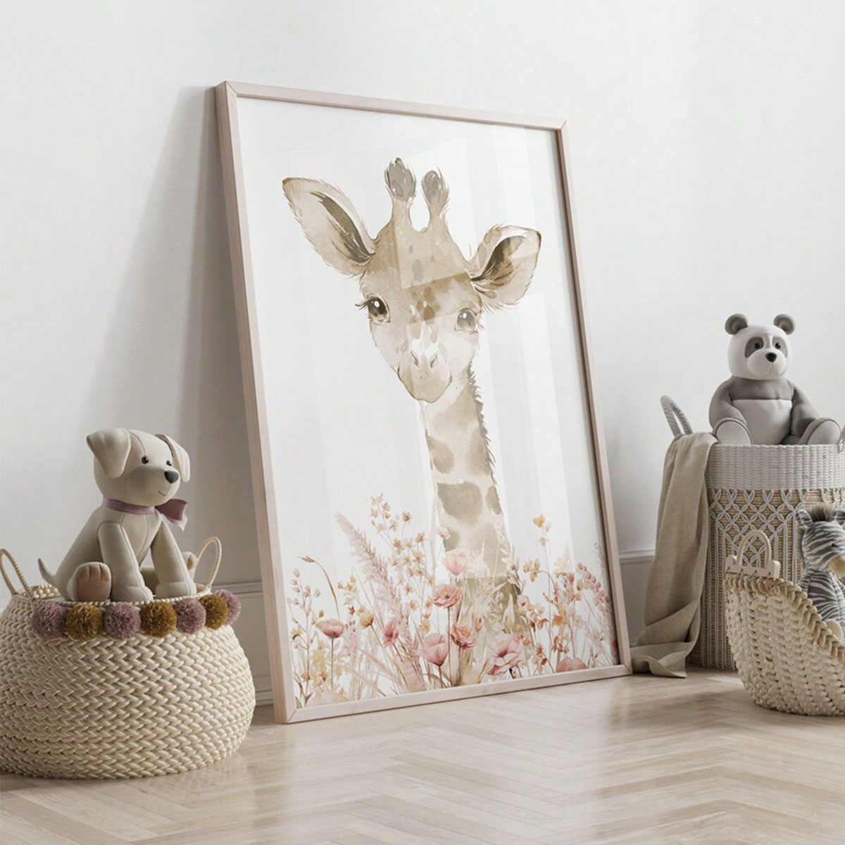 Set Seni Dinding Kamar Bayi de - Animals Baby Nursery ulasan dan harga