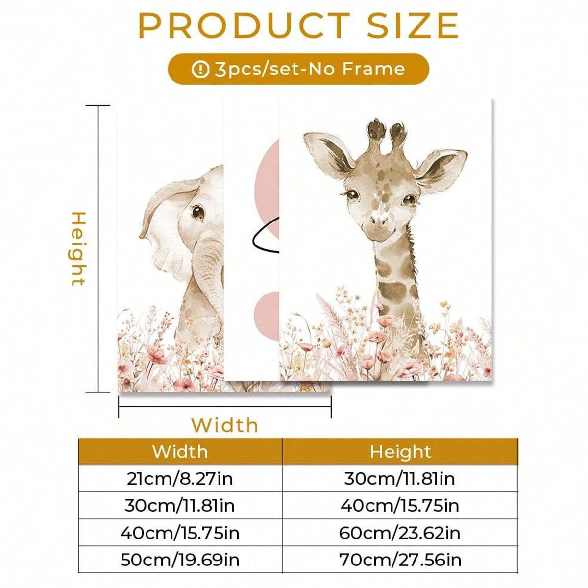 Set Seni Dinding Kamar Bayi de - Animals Baby Nursery ulasan dan harga