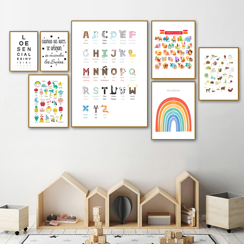 Lukisan Kanvas Dekorasi Seni K - Baby Nursery Quotes Wall Art ulasan dan harga