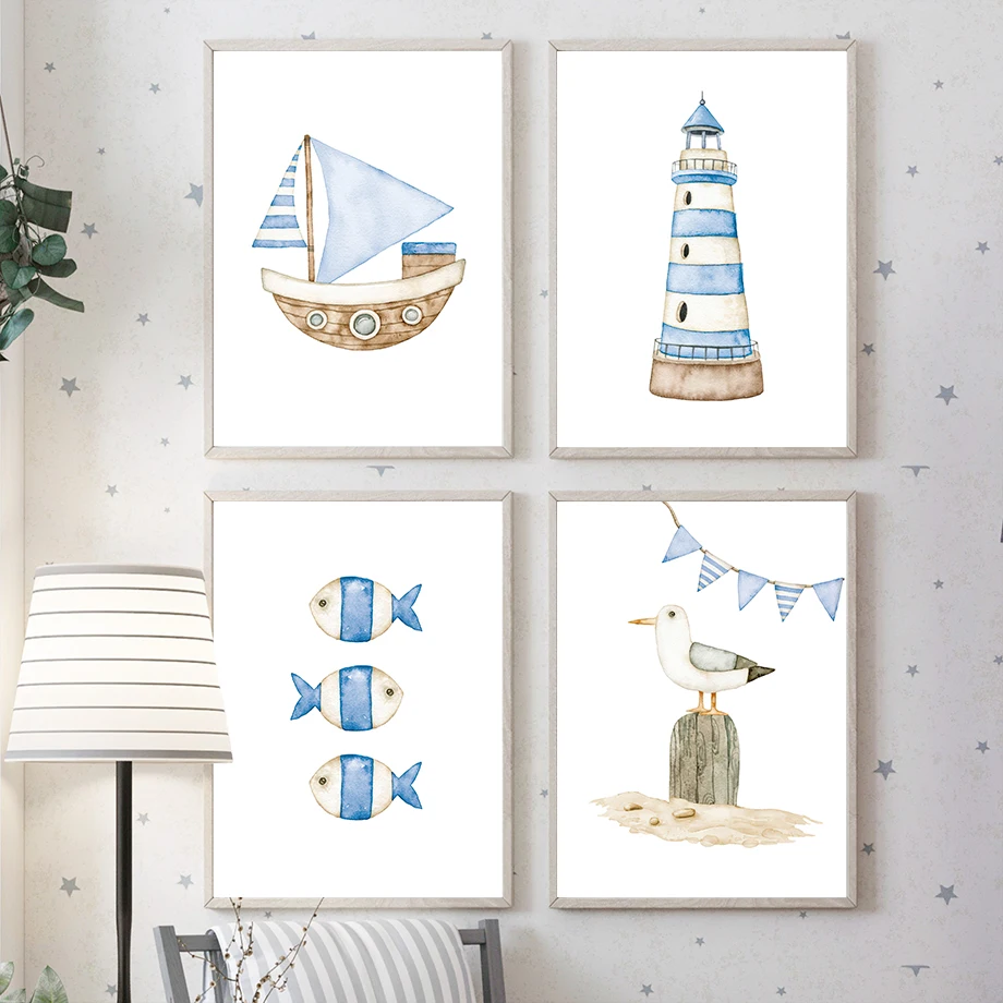 Poster dan Cetakan Kanvas Luki - Baby Nursery Pictures ulasan dan harga