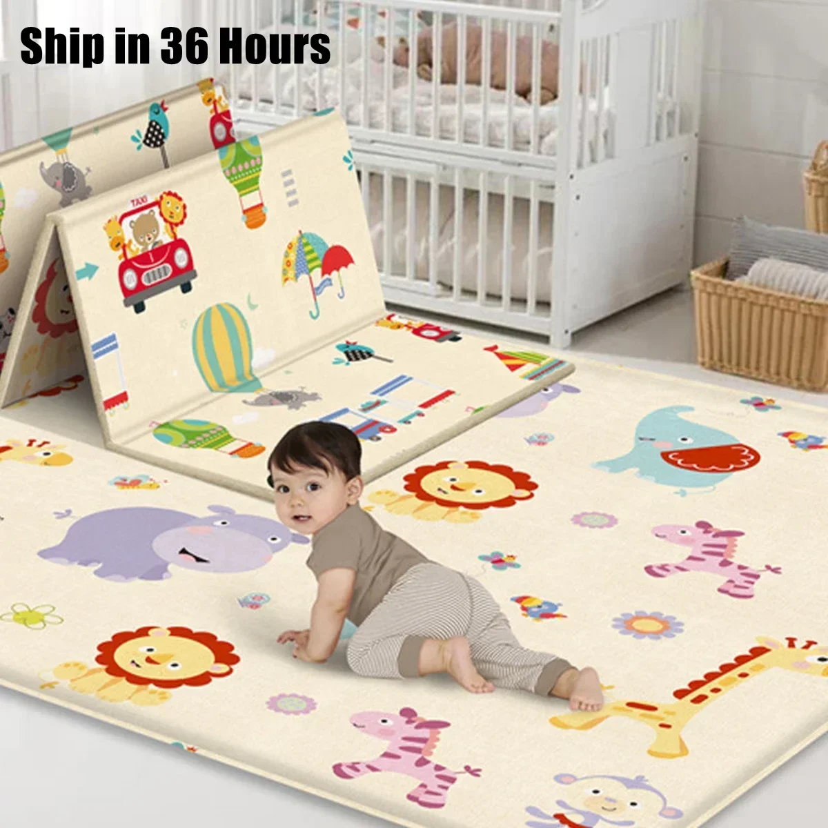 Karpet Bermain Bayi Dapat Dili - Soft Rug Nursery ulasan dan harga