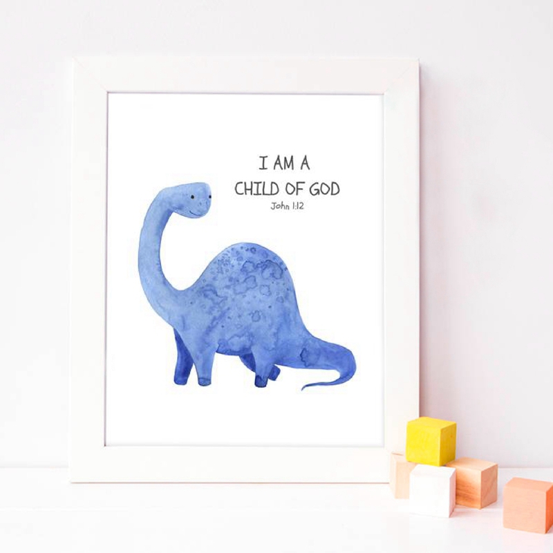 Anak Ayat Alkitab Kutipan Ceta - Baby Nursery Quotes Wall Art ulasan dan harga