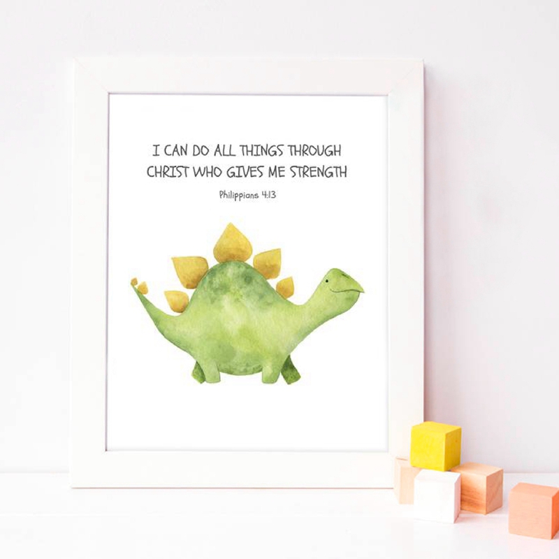 Anak Ayat Alkitab Kutipan Ceta - Baby Nursery Quotes Wall Art ulasan dan harga