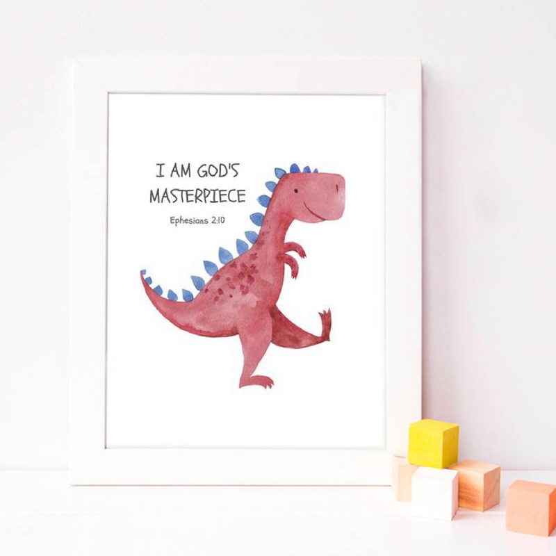 Anak Ayat Alkitab Kutipan Ceta - Baby Nursery Quotes Wall Art ulasan dan harga