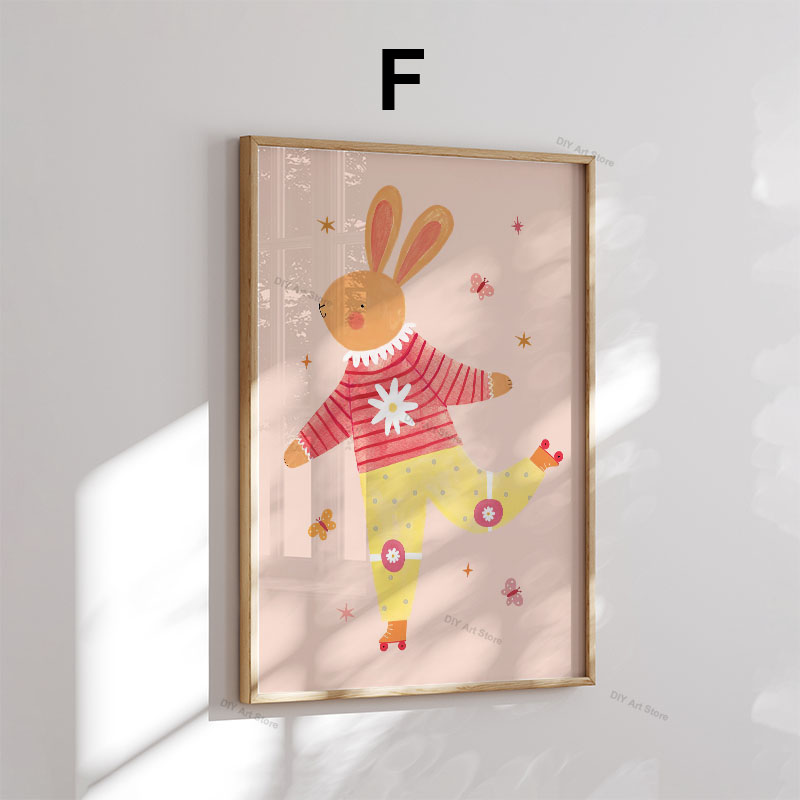 Lukisan Kanvas Seni Dinding Ka - Animals Baby Nursery ulasan dan harga