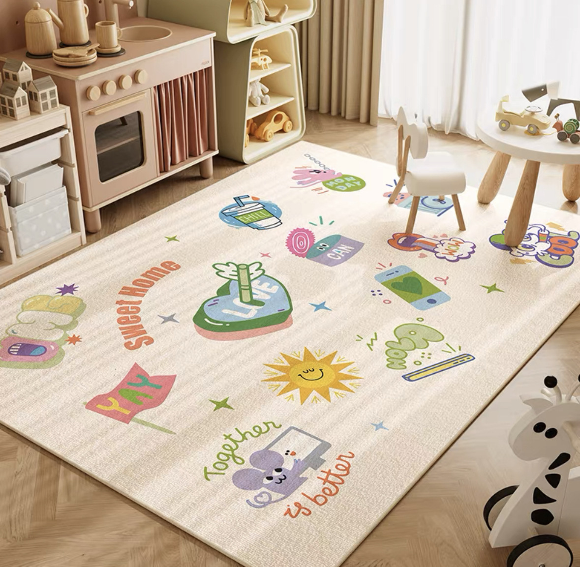 VIKAMA Karpet Merangkak Bayi M - Soft Rug Nursery ulasan dan harga