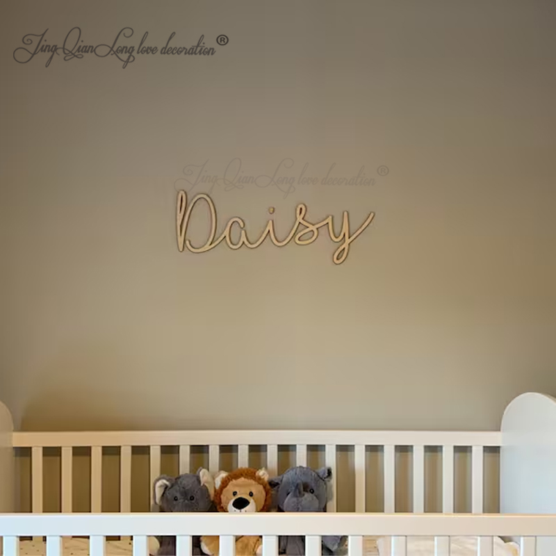 Tanda Kayu Dekoratif Kustom -  - Baby Nursery Name Letters ulasan dan harga