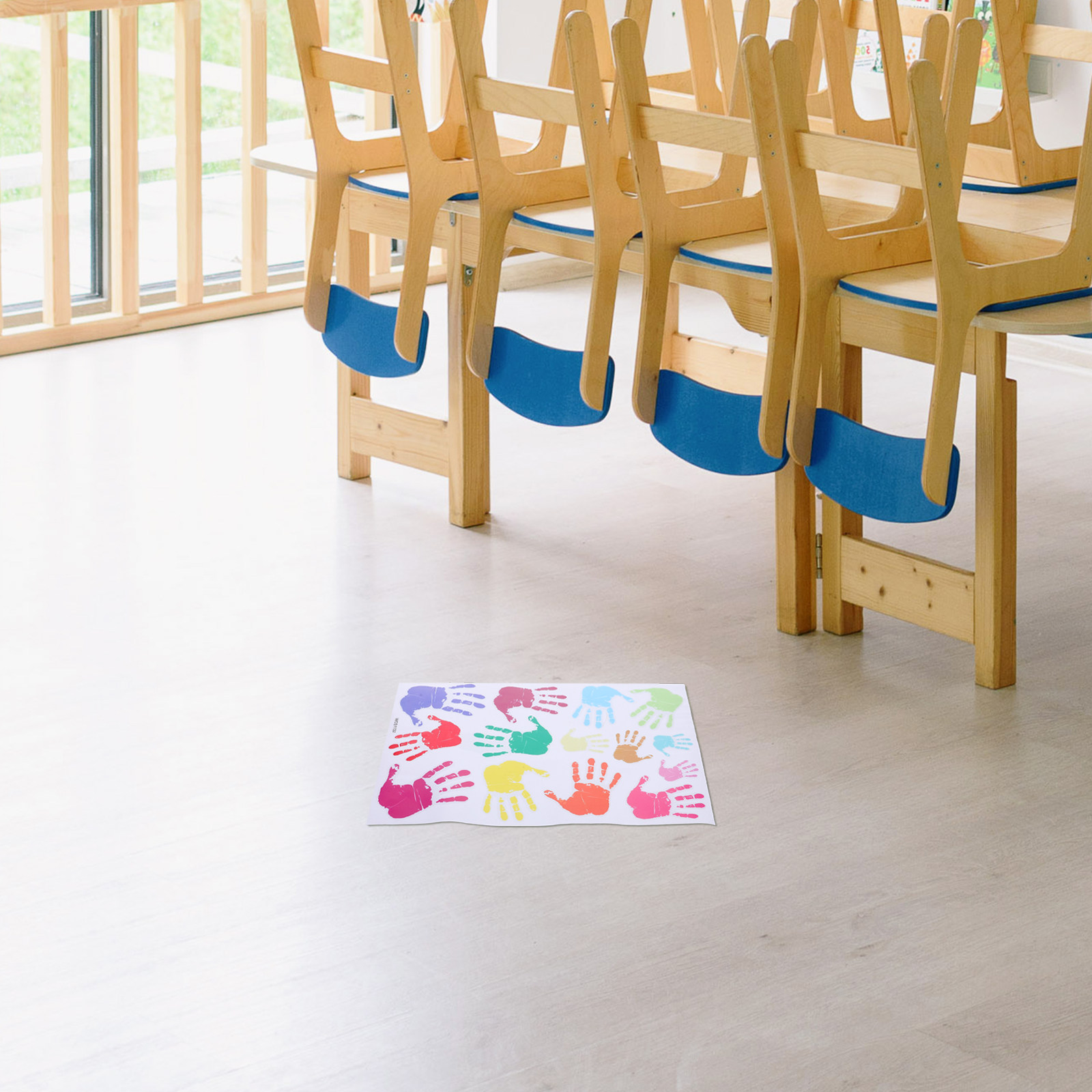 Stiker Dinding Motif H Berwarn - Wall Decal Nursery ulasan dan harga