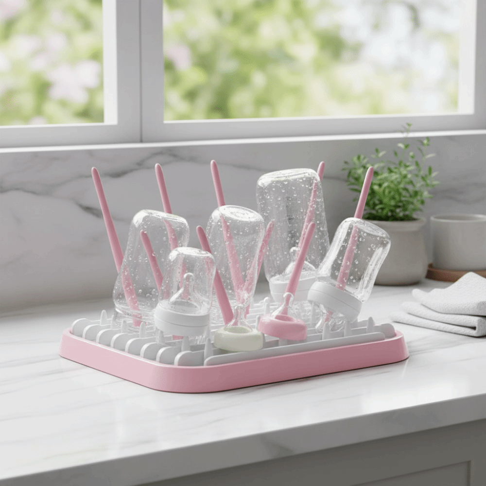 Rak Pengering Botol Bayi Lipat - Baby Nursery Essentials ulasan dan harga