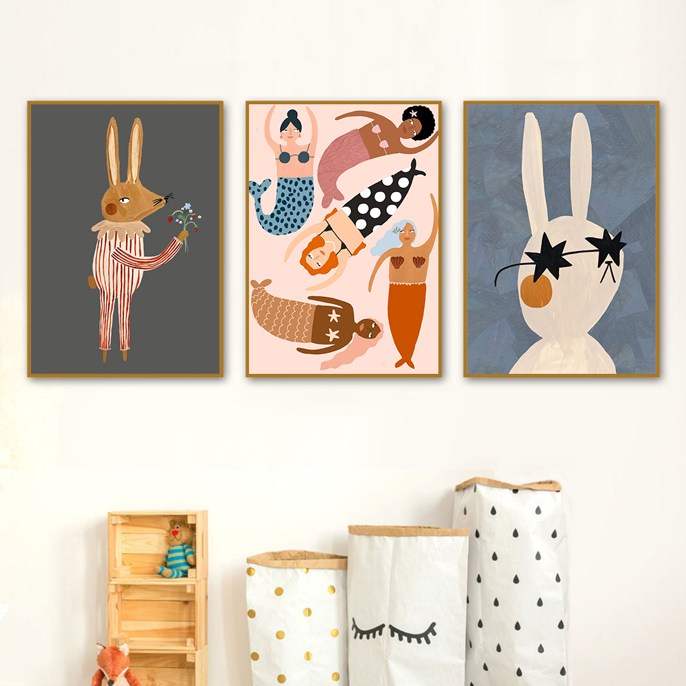 1 Buah Lukisan Kanvas Seni Din - Baby Nursery Quotes Wall Art ulasan dan harga
