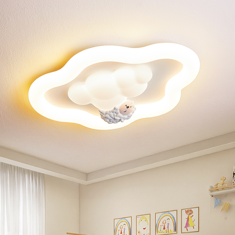 Lampu Langit-langit Awan Krim  - Baby Nursery Light Fixture ulasan dan harga