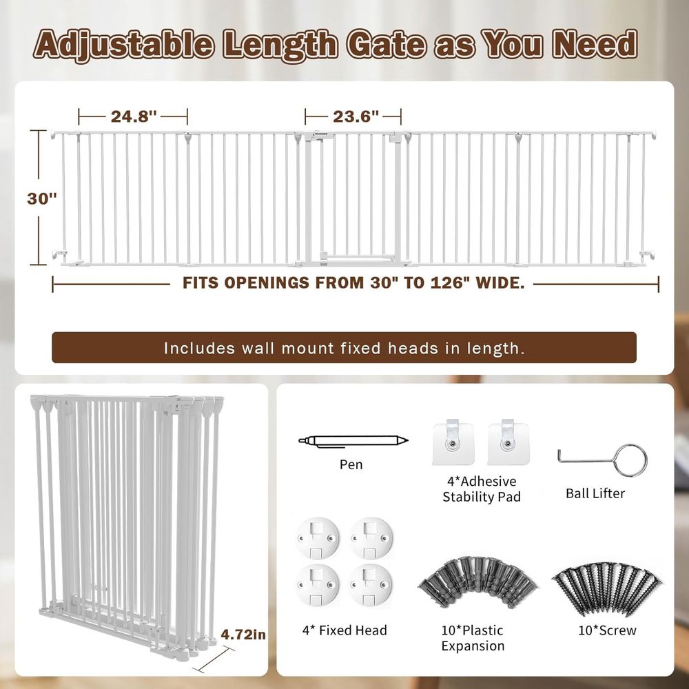 Gerbang Bayi Ekstra Lebar 126  - Baby Gate Extra Wide ulasan dan harga