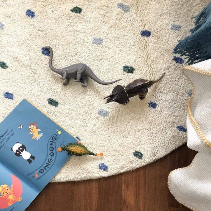 Dot karpet berbulu ruang tamu  - Soft Rug Nursery ulasan dan harga