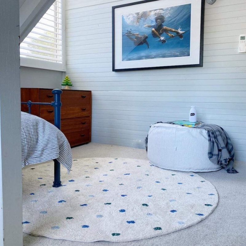 Dot karpet berbulu ruang tamu  - Soft Rug Nursery ulasan dan harga