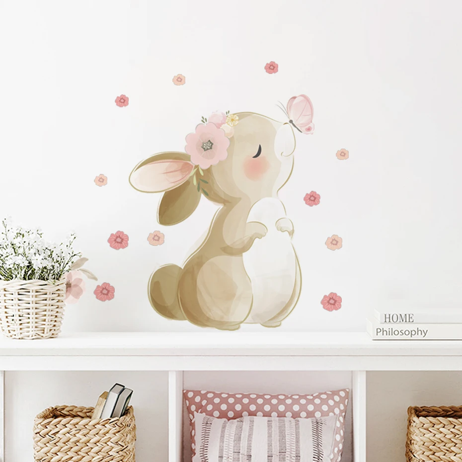 Stiker Dinding Motif Bunga Kel - Wall Decal Nursery ulasan dan harga