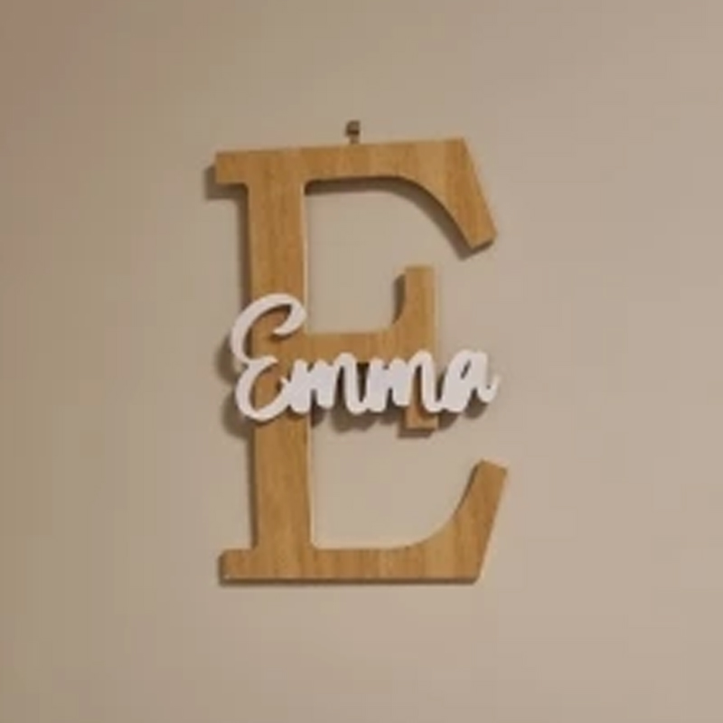 Tanda nama kayu kustom hadiah  - Baby Nursery Name Letters ulasan dan harga