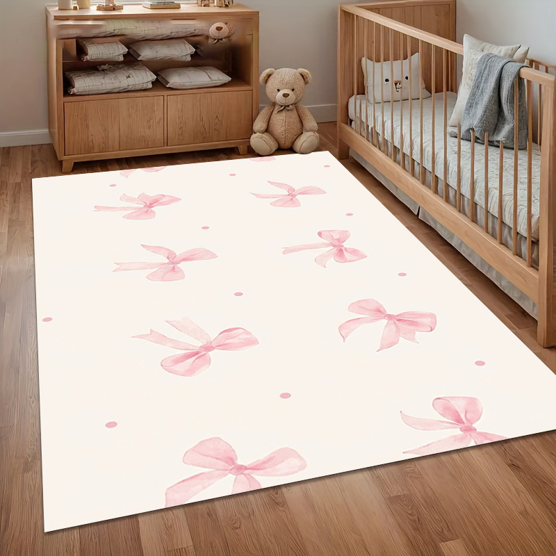 Karpet Area Berpita Warna Pink - Soft Rug Nursery ulasan dan harga