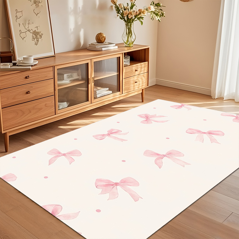 Karpet Area Berpita Warna Pink - Soft Rug Nursery ulasan dan harga