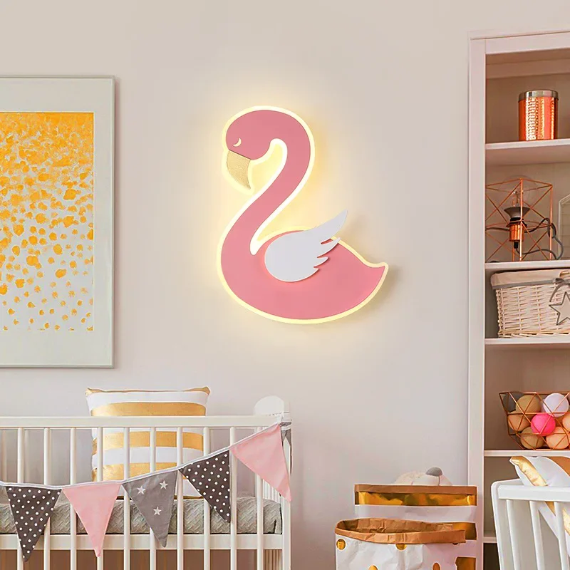 Lampu Dinding LED Flamingo, La - Baby Nursery Light Fixture ulasan dan harga