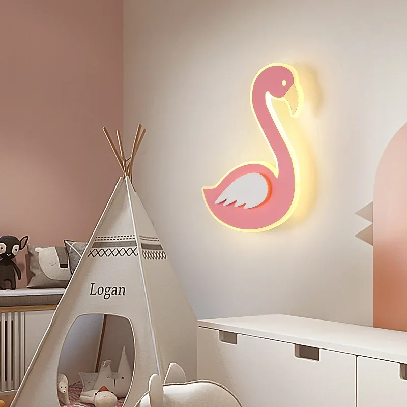 Lampu Dinding LED Flamingo, La - Baby Nursery Light Fixture ulasan dan harga