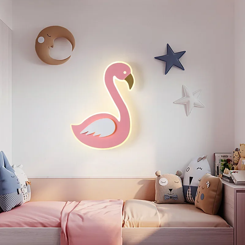 Lampu Dinding LED Flamingo, La - Baby Nursery Light Fixture ulasan dan harga