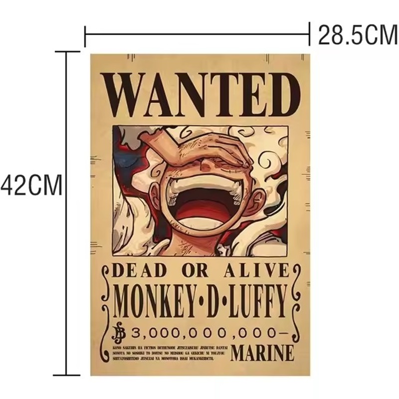 Poster Anime One Piece Bounty  - Wall Decal Nursery ulasan dan harga