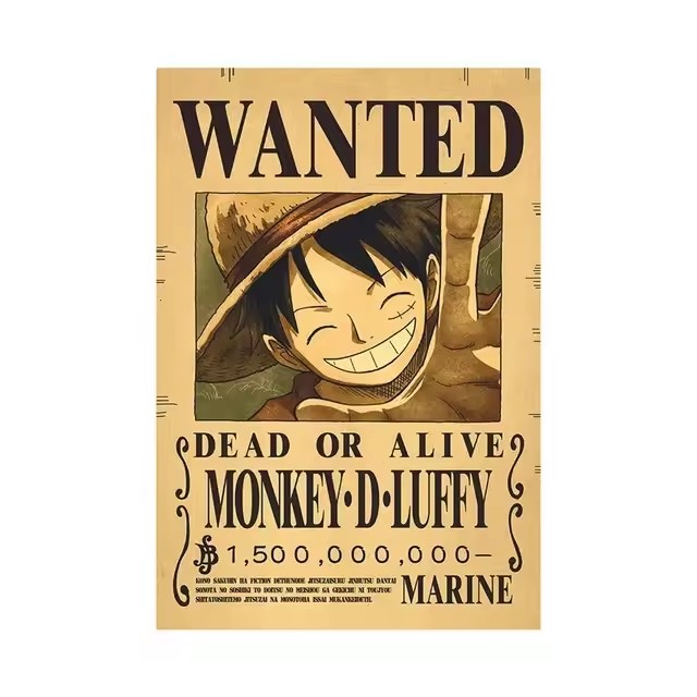 Poster Anime One Piece Bounty  - Wall Decal Nursery ulasan dan harga