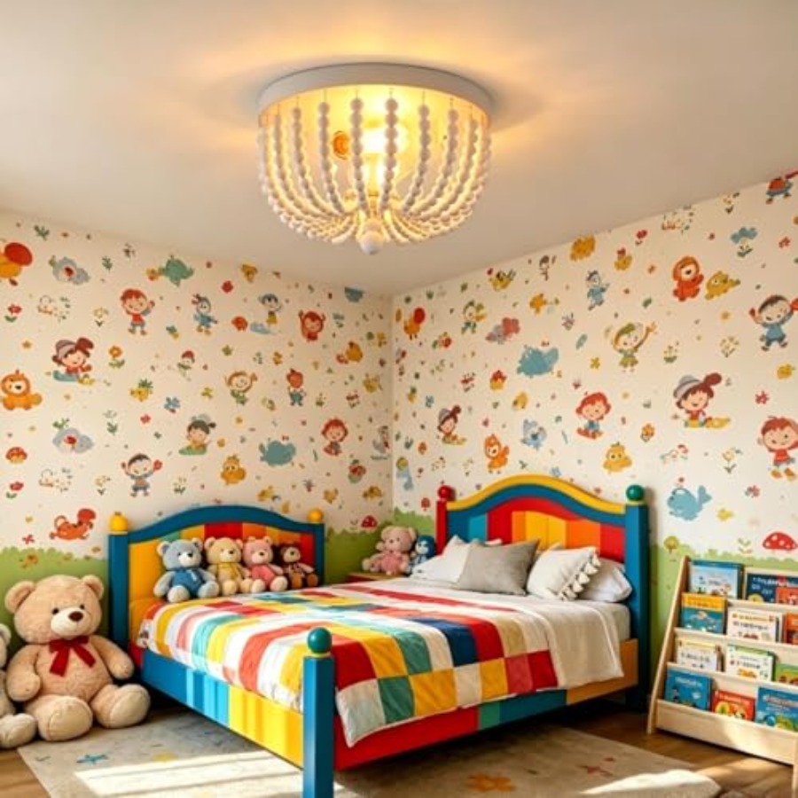 Lampu Plafon Flush Mount, Lamp - Baby Nursery Light Fixture ulasan dan harga