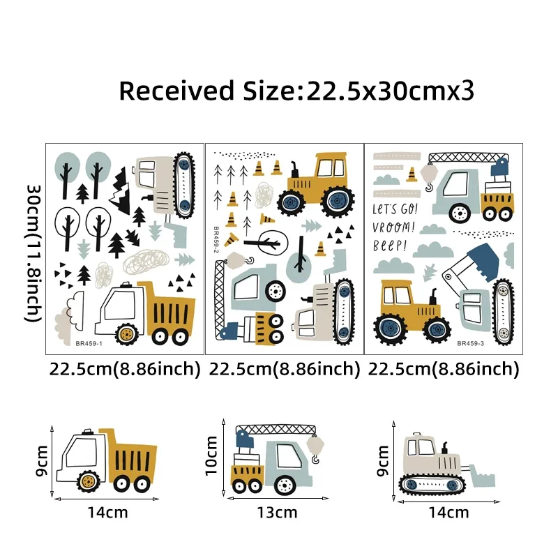 Gambar tangan lucu mobil truk  - Wall Decal Nursery ulasan dan harga